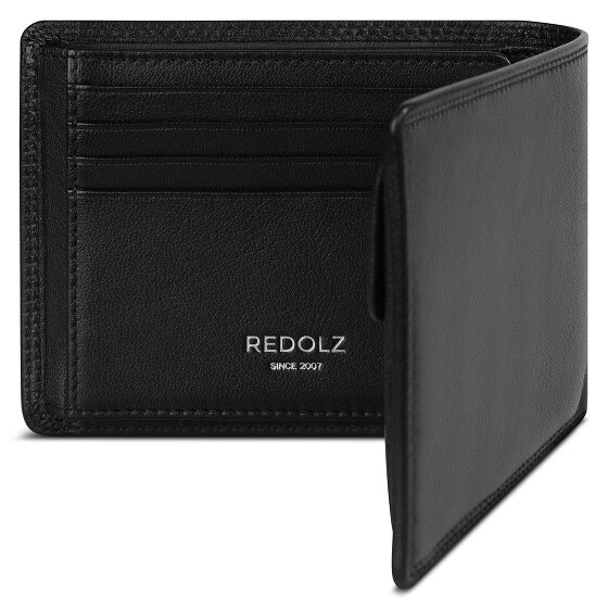 Redolz Leather Essentials QF portemonnee RFID leer 12 cm uitklapbaar