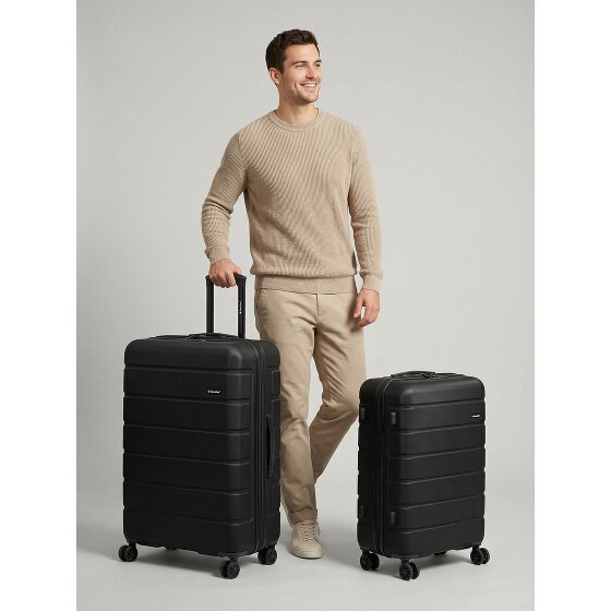 Saxoline Miami 4 wielen Kofferset 2-delig met uitbreidingsplooi