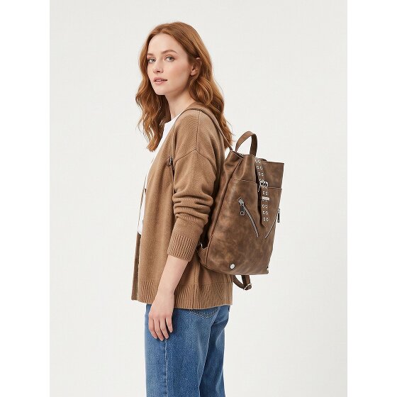 Desigual Valentine Camel Stad rugzak 30 cm