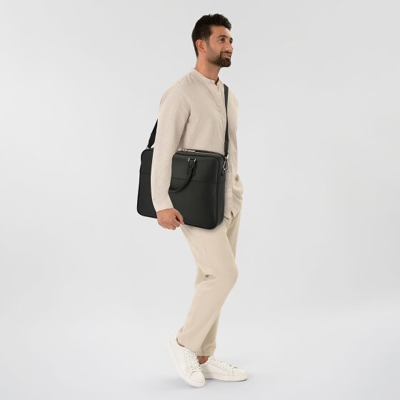 Boss New Crosstown Koffer Leer 39 cm Laptop compartiment