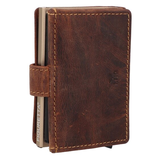 Greenburry Vintage Portemonnee RFID-bescherming Leer 7.5 cm