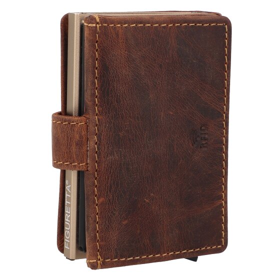 Greenburry Vintage Portemonnee RFID-bescherming Leer 7.5 cm