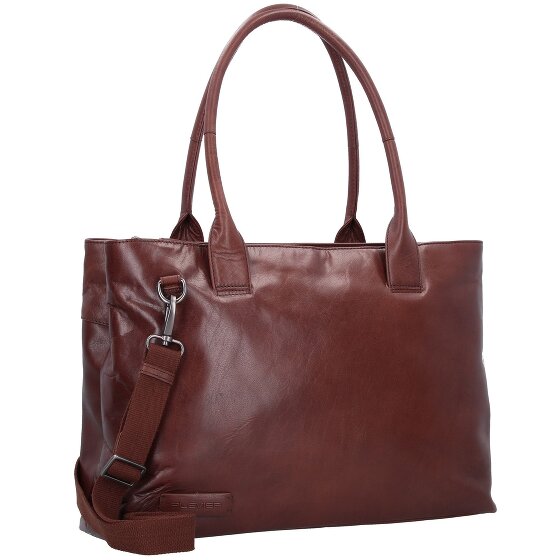Plevier Rock Amber Schoudertas Leer 43 cm Laptop compartiment