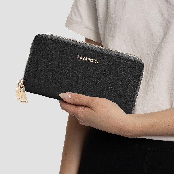 Lazarotti Bologna Leather Portemonnee RFID-bescherming Leer 20 cm