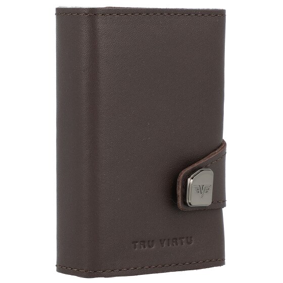 Tru Virtu Click & Slide Creditcardetui Portemonnee RFID Leer 6,5 cm