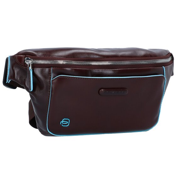 Piquadro Blauw vierkant heuptasje leer 29 cm
