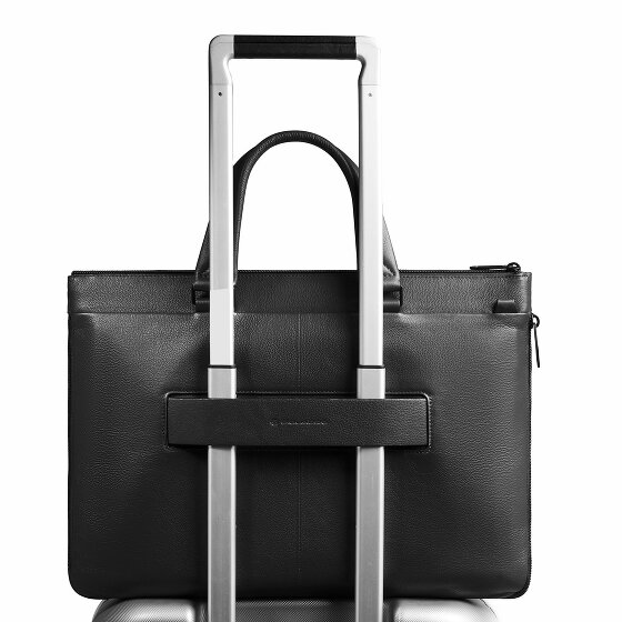 Piquadro Russel Koffer RFID-bescherming Leer 42 cm Laptop compartiment