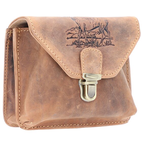 Greenburry Vintage Outdoor heuptasje leer 15 cm
