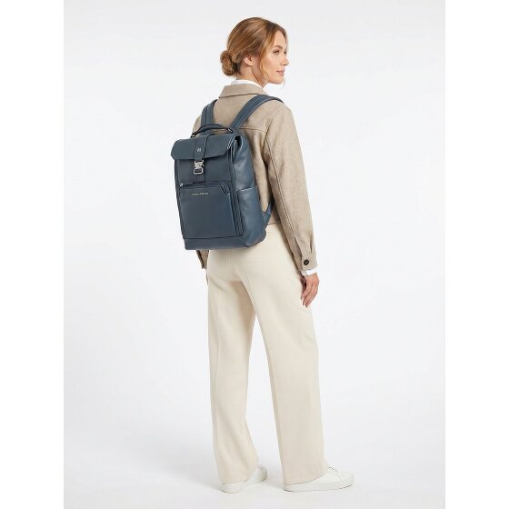 Piquadro Tebe Dagrugzak RFID-bescherming Leder 44 cm Laptopvak