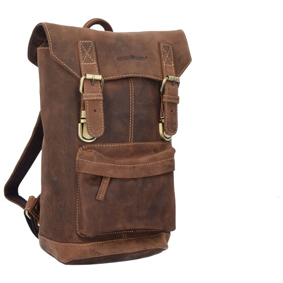 Greenburry Vintage rugzak leer 42 cm Laptop compartiment