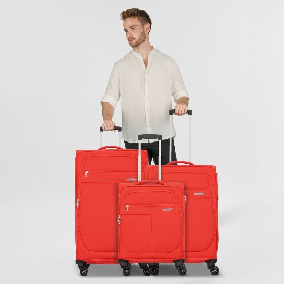 American Tourister Deep Dive 4 wielen Kofferset 3-delig met uitbreidingsplooi