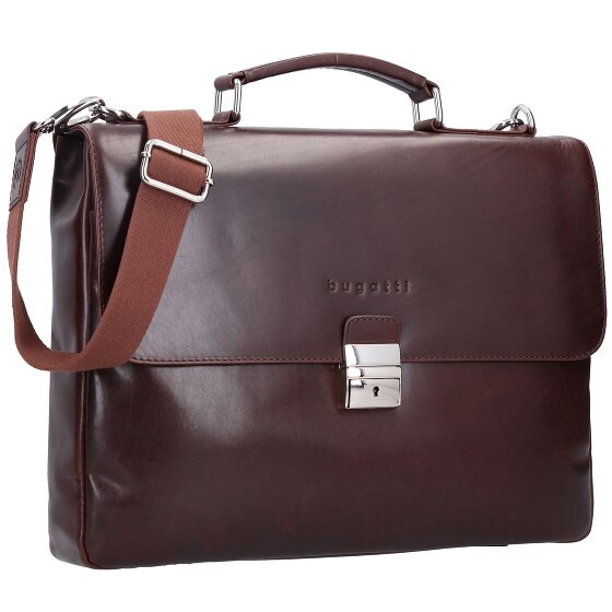 bugatti Romano Messenger Leder 40 cm Laptopcompartiment