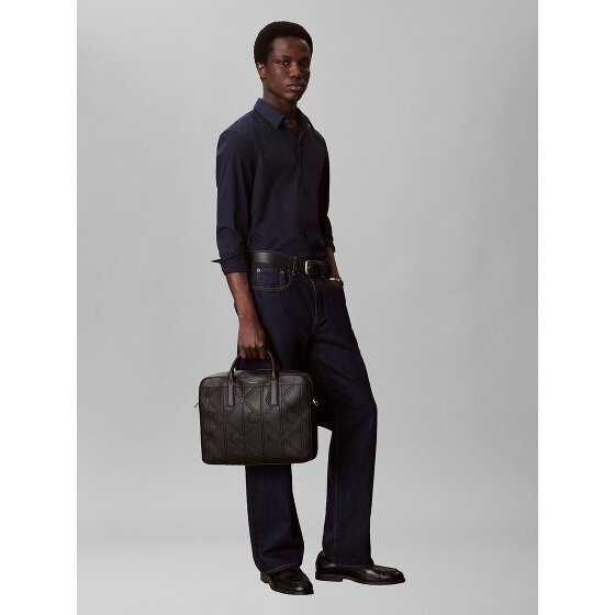 Calvin Klein Embossed Koffer 36 cm Laptop compartiment