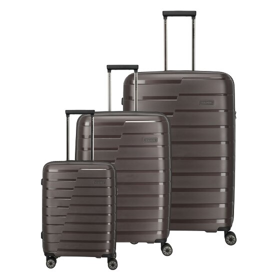 Travelite Air Base 4 wielen Kofferset 3-delig met uitbreidingsplooi