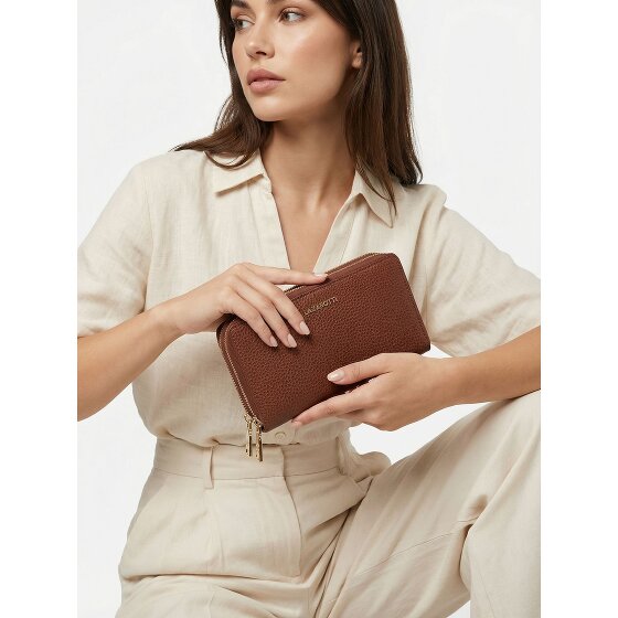 Lazarotti Bologna Leather XL portemonnee met dubbele ritssluiting rondom, RFID-bescherming, leer, 20 cm