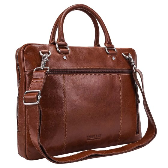 Leonhard Heyden Cambridge aktetas Leer 37 cm Laptopcompartiment