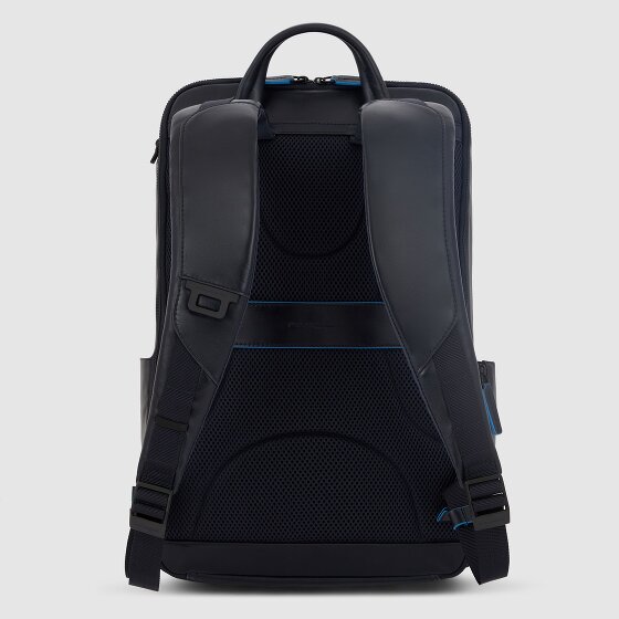 Piquadro Blue Square Revamp Zakelijke rugzak RFID-bescherming Leder 43 cm Laptopvak
