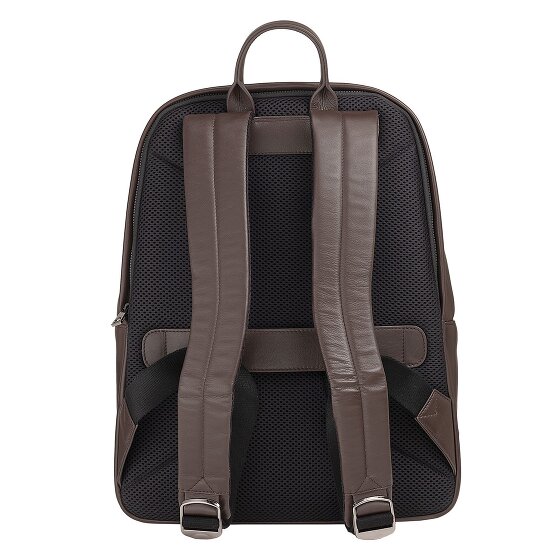 DuDu New York Dagrugzak Leer 41 cm Laptop compartiment