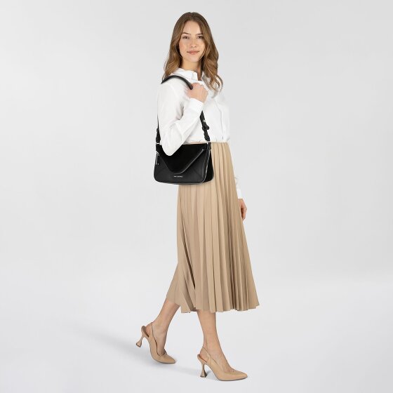 Karl Lagerfeld Behind the Seams Mini tas Schoudertas Leer 18 cm met uitbreidingsplooi