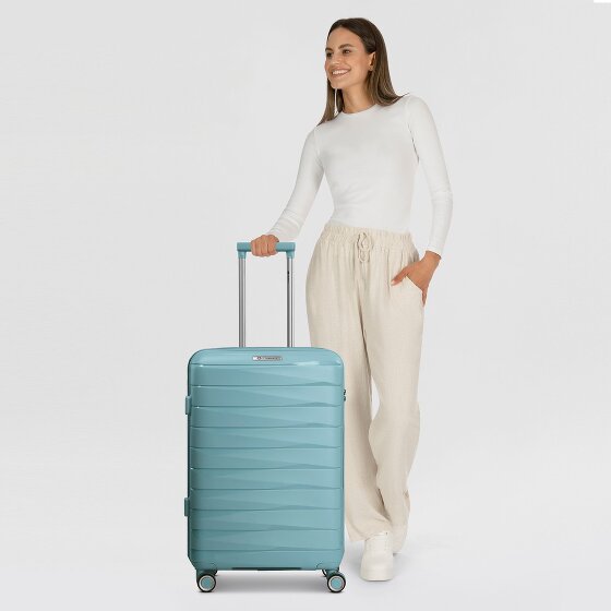 Franky London 4 wielen Trolley M 65 cm met uitbreidingsplooi