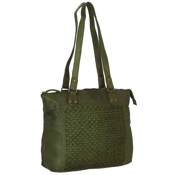 Greenland Nature Femi & Nine Leren Schoudertas 35 cm