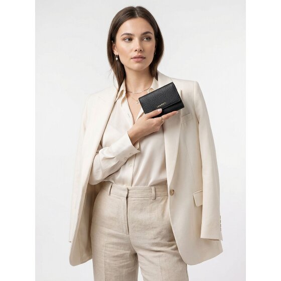 Lazarotti Bologna leer XL portemonnee met ritsvak leer 14 cm