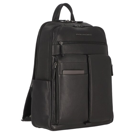 Piquadro Paavo Dagrugzak Leer 43 cm Laptop compartiment