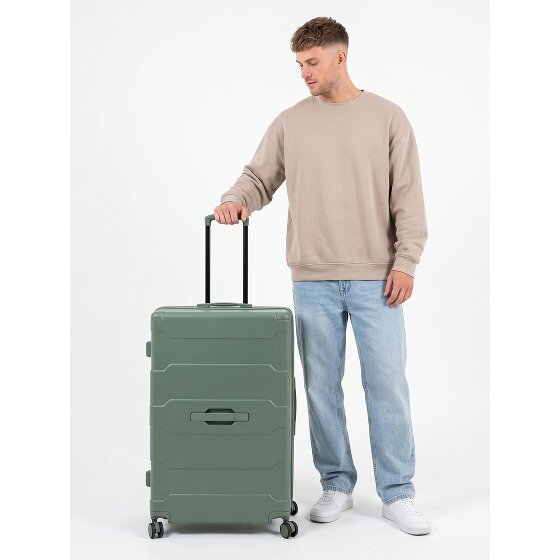 Heys ReNew 4 wielen Trolley L 76 cm met uitbreidingsplooi
