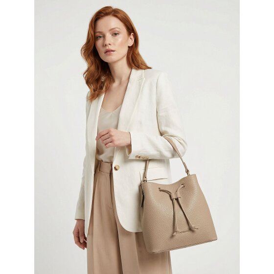 Lazarotti Bologna leeren crossbody-buideltas, leer, 25 cm