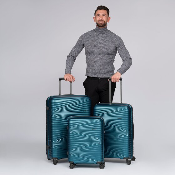 Pactastic Collection 02 THE THREE SET 4 wielen Kofferset 3-delig