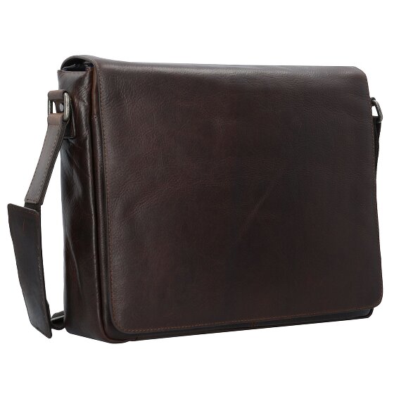 Leonhard Heyden Roma Boodschapper Leder 38 cm Laptopcompartiment