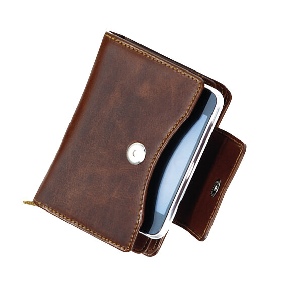Greenland Nature Montana portemonnee leer 10 cm mobiele telefoon zak