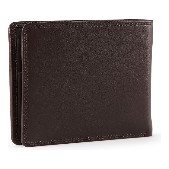 Braun Büffel Golf 3.0 Portemonnee RFID-bescherming Leer 12 cm
