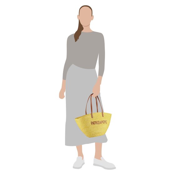 Patrizia Pepe Summer Straw Shopper Tas 51 cm