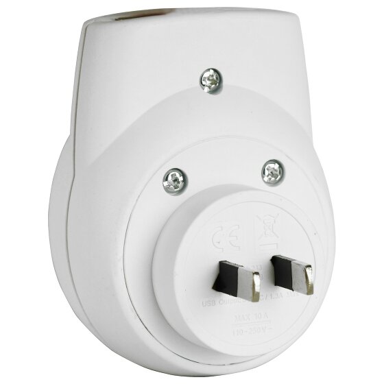 Go Travel Elektrische + elektronische apparatuur Dubbele USB-adapter UK
