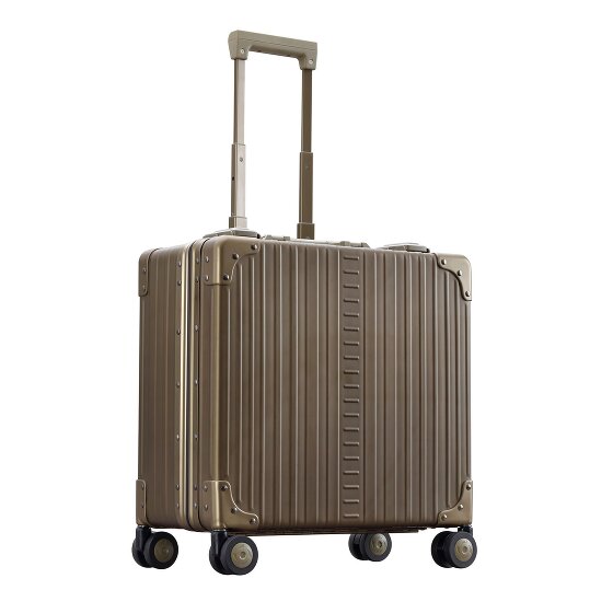 Aleon Luxe zakelijke trolley met 4 wielen, Aluminium, 45 cm