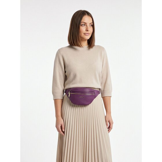 Lazarotti Bologna leer Fanny pack met dubbele rits, crossbody, leer, 25 cm