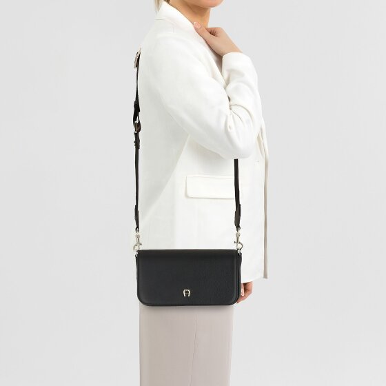 AIGNER Zita Schoudertas Leer 22 cm