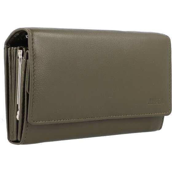 Mika Leren portemonnee 17 cm