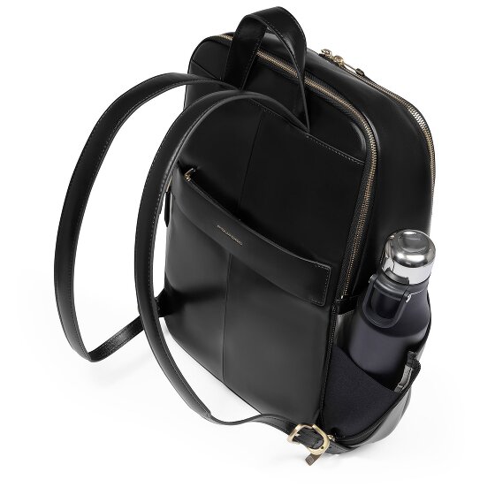 Piquadro Blue Square Dagrugzak RFID-bescherming Leer 37 cm Laptop compartiment