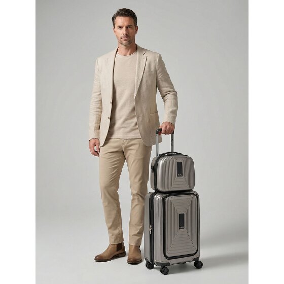 Redolz Essentials 14 kofferset 2 stuks cabine trolley met stretch vouw + beautycase