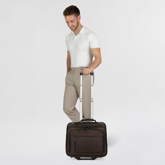 Dermata 2 wielen Zakelijke trolley 38 cm Laptopvak