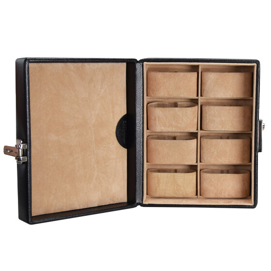 Windrose Beluga Horlogebox 19,5 cm Leer