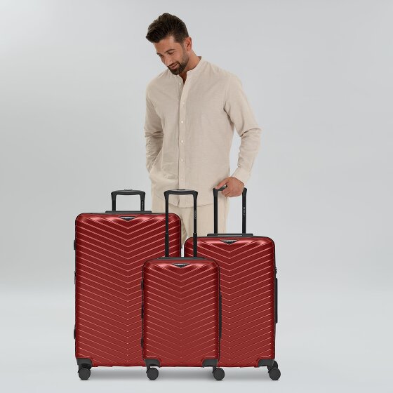 Redolz Essentials 18 4 wielen Kofferset 3-delig met uitbreidingsplooi