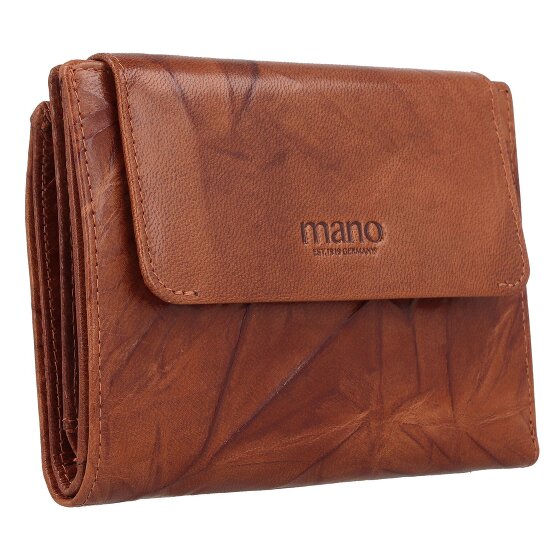 mano Donna Aurona Portemonnee RFID Leer 14 cm