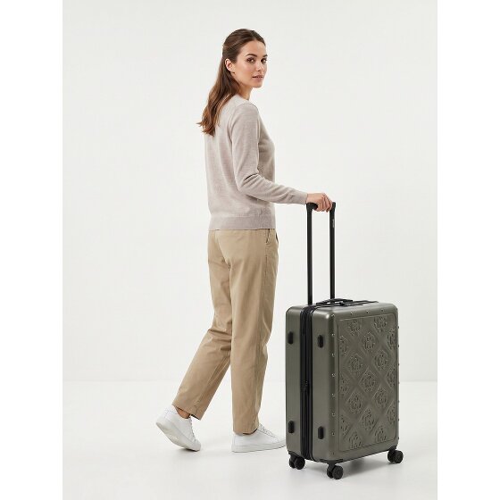 Roberto Cavalli Florence 4 wielen Trolley 74 cm met uitbreidingsplooi