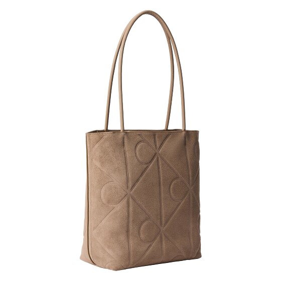Calvin Klein Emblem AOP Shopper Tas Leer 32 cm