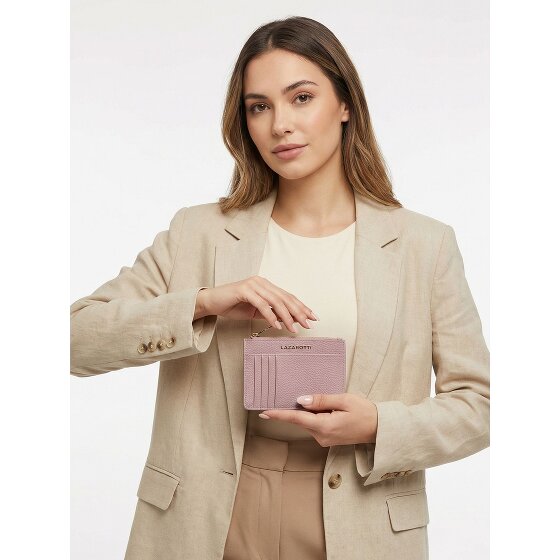 Lazarotti Bologna Leren sleutelhanger Kaarthouder leer 11,5 cm met air tag compartiment