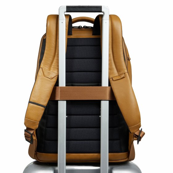 Piquadro Russel Dagrugzak RFID-bescherming Leer 41 cm Laptop compartiment