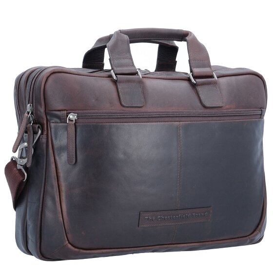 The Chesterfield Brand Wax Pull Up Koffer Leer 40 cm Laptop compartiment